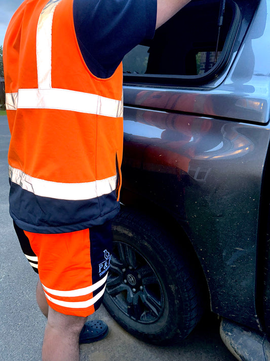 Stand out shorts- Orange With zip pockets !!