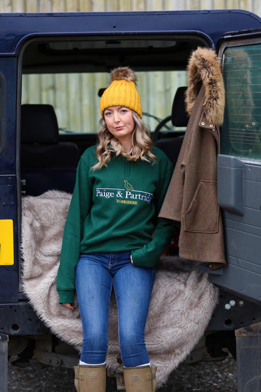 2.0 Heritage 1/4 Zip- Emerald Green
