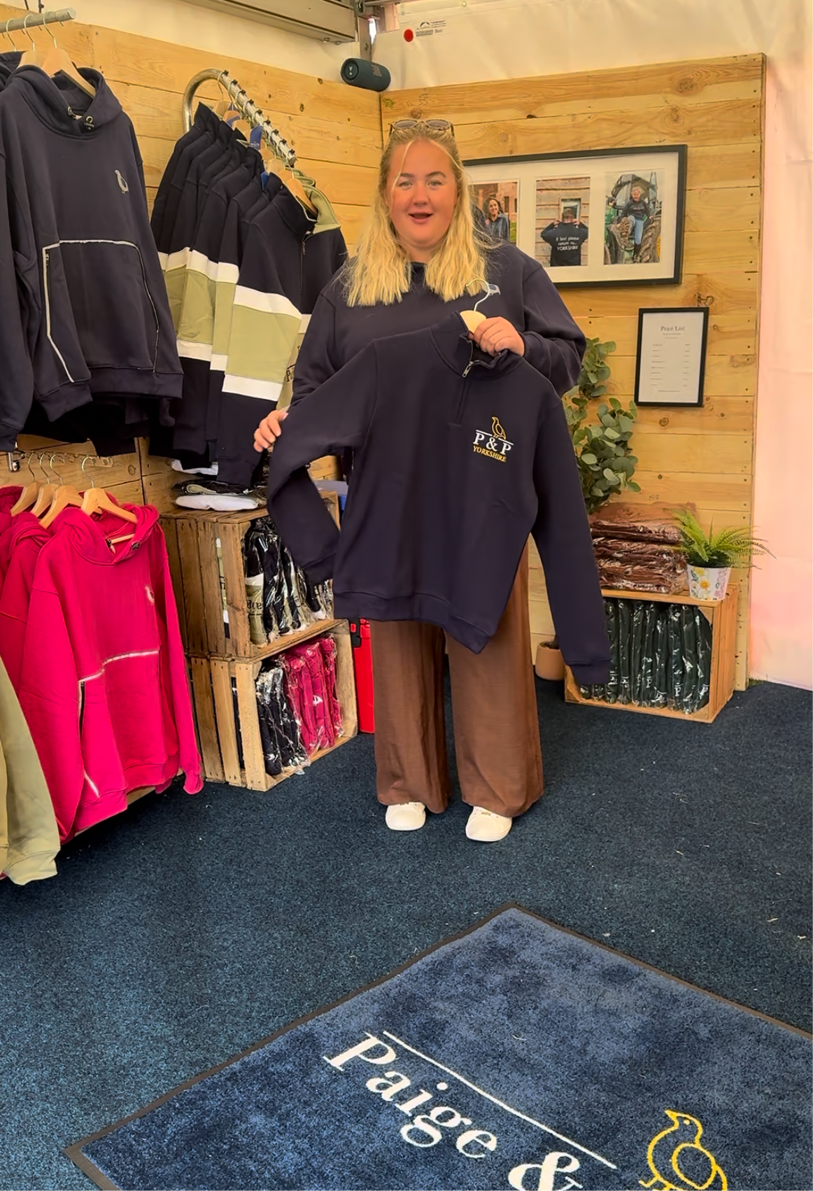 Navy Yorkshire 1/4 zip