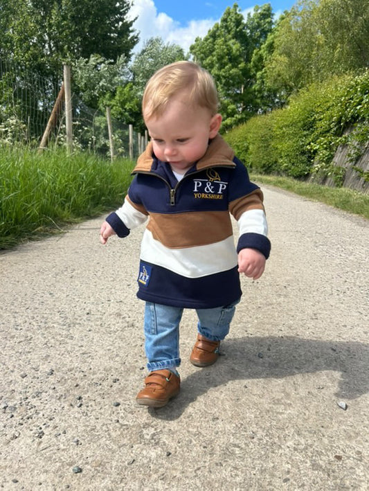 Children’s striped 1/4 Zip