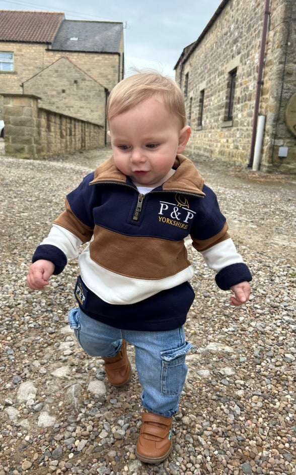 Children’s striped 1/4 Zip