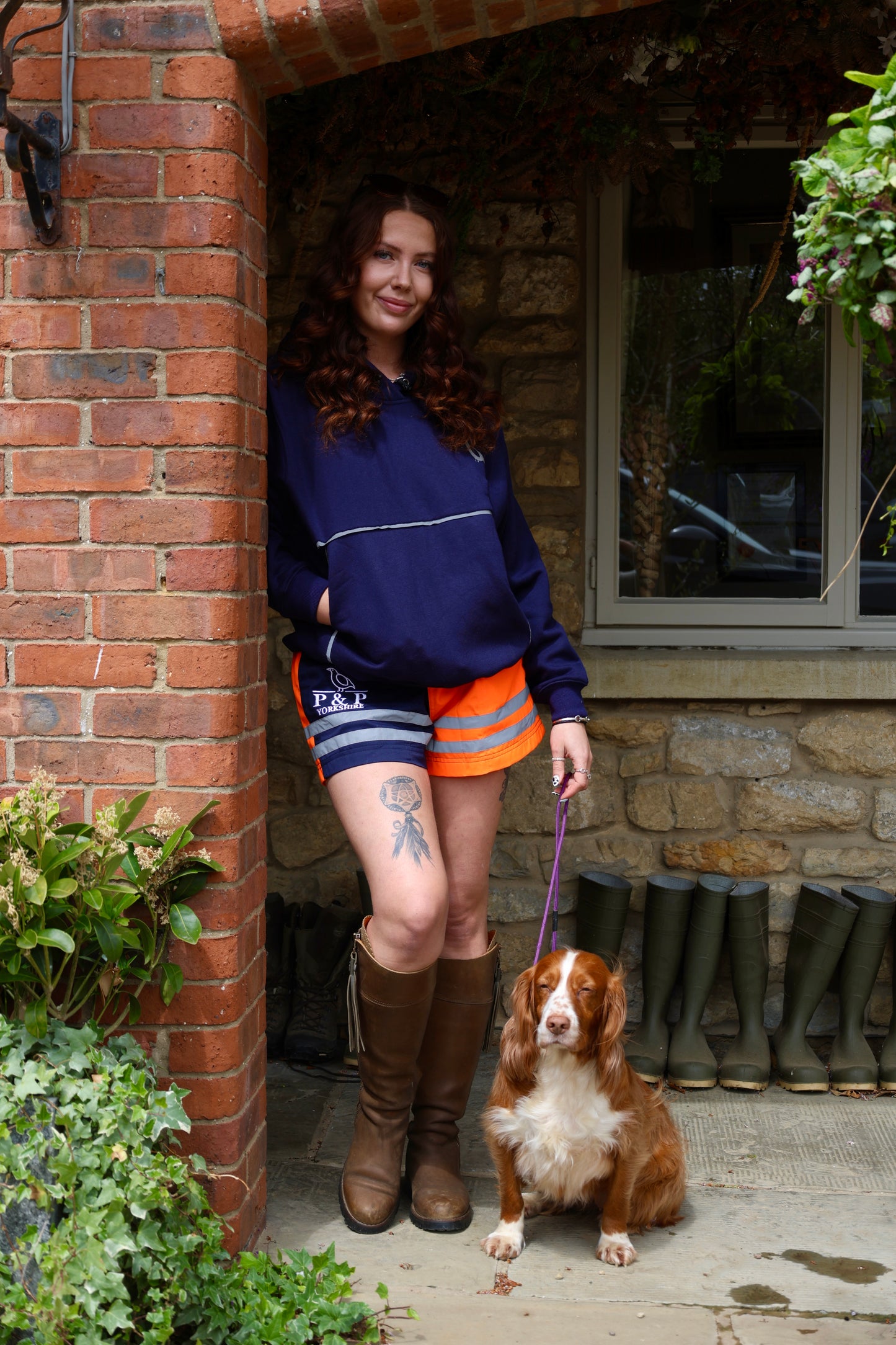 Stand out shorts- Orange With zip pockets !!