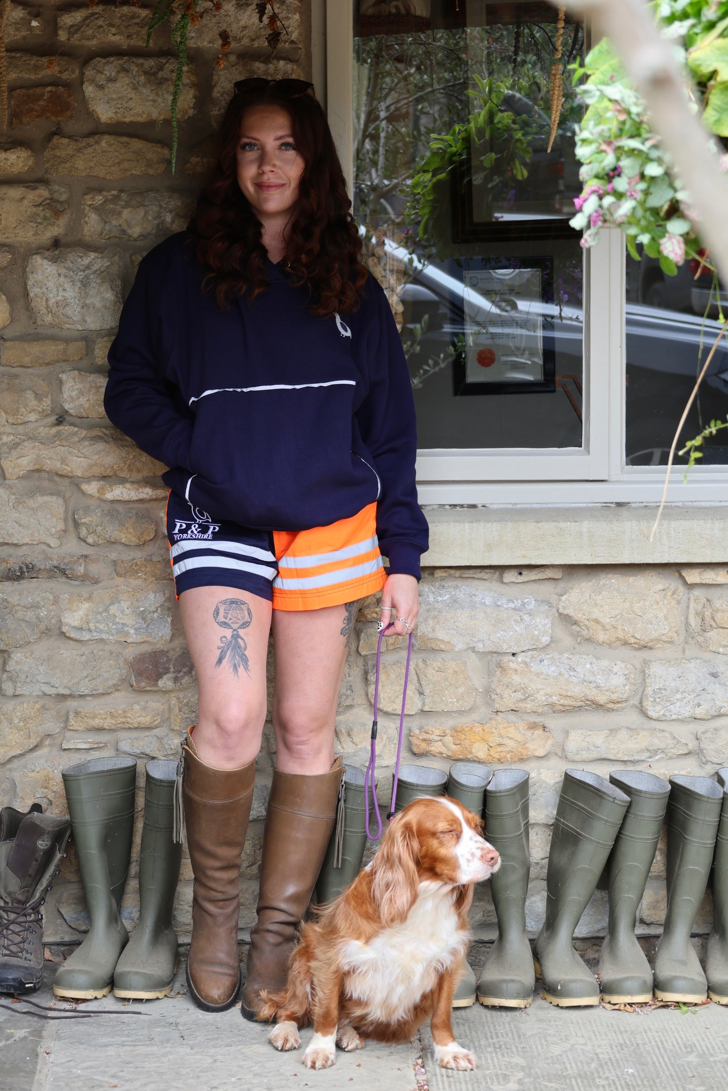 Stand out shorts- Orange With zip pockets !!