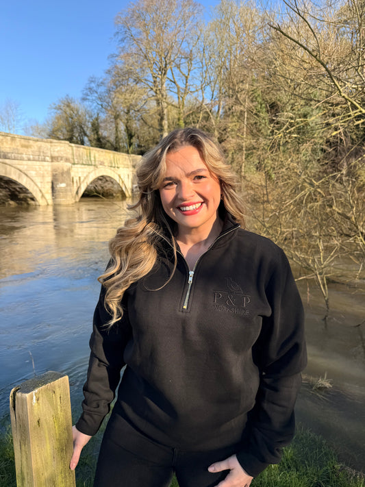 Blackthorn 1/4 zip - Black