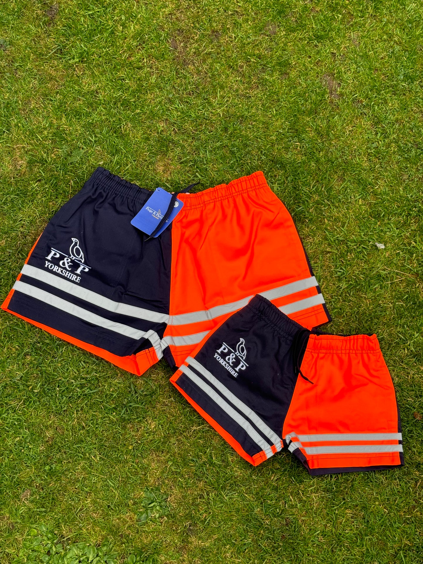 Stand out shorts- Orange With zip pockets !!