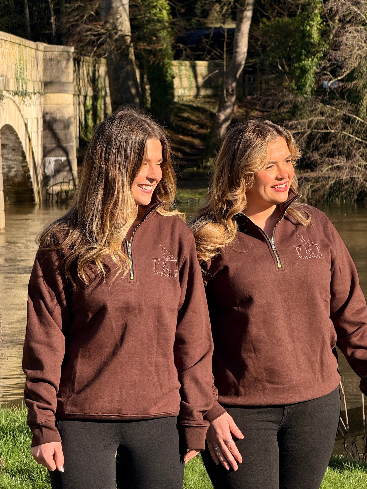 Bramble 1/4 zip - Brown