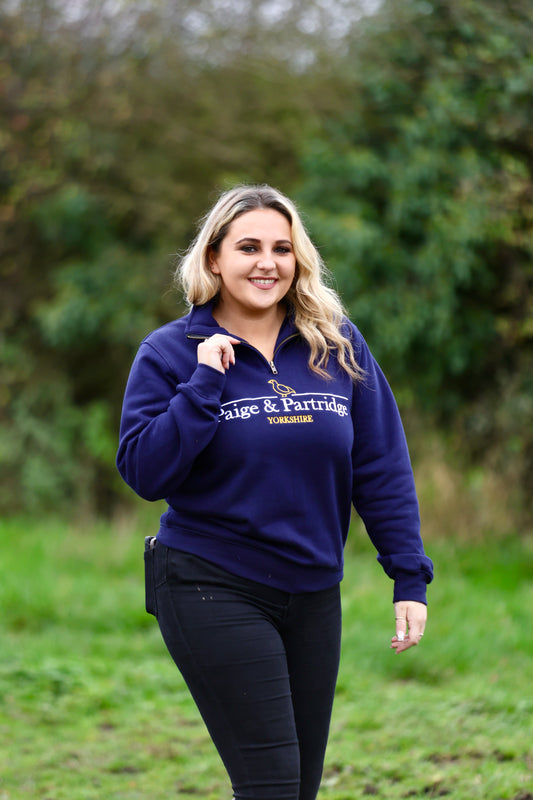 Heritage 1/4 Zip- Navy